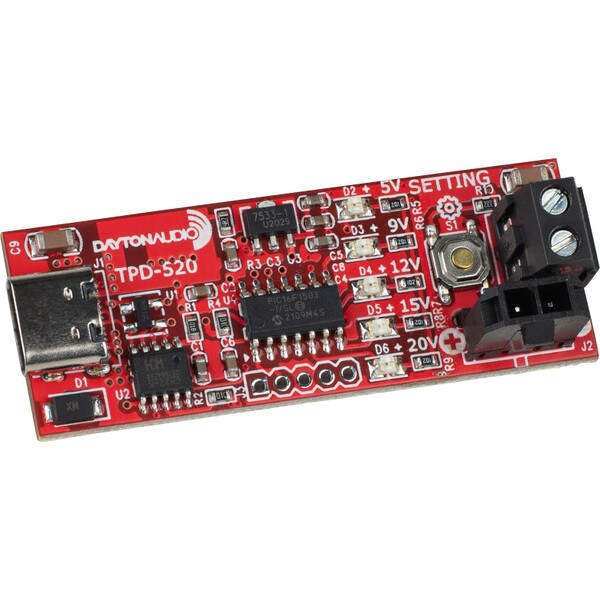 Main product image for Dayton Audio TPD-520 Trigger USB-C PD Output Voltage Controller325-520